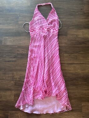 Laundry by Shelly Segel Size 6 Pink Patterned Maxi Dress